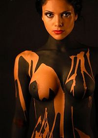 Babes: body art girl painting